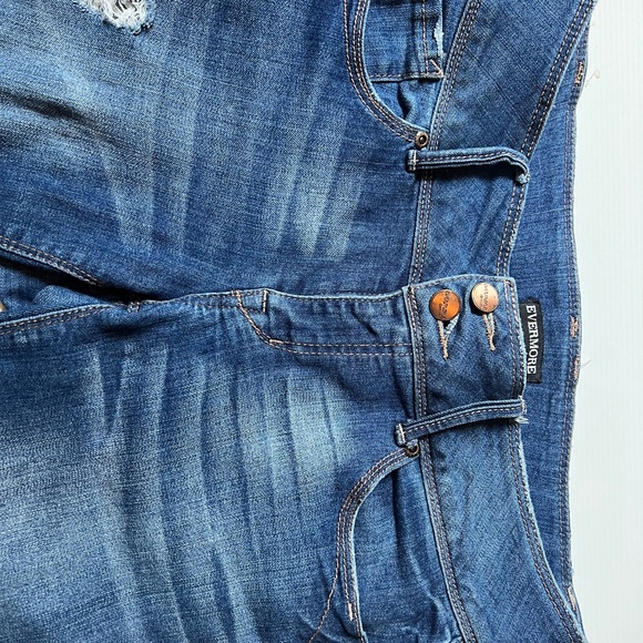 Ladies distressed very comfortable ankle length jeans - Picture 2 of 5